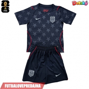 Lacne Dětský Futbalové dres Spojené štáty MS 2026 Krátky Rukáv - Preč (+ trenírky)